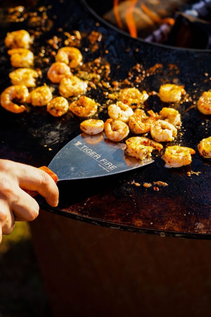 Scampi on the bbq| PLANCHA BBQ | TIGER FIRE